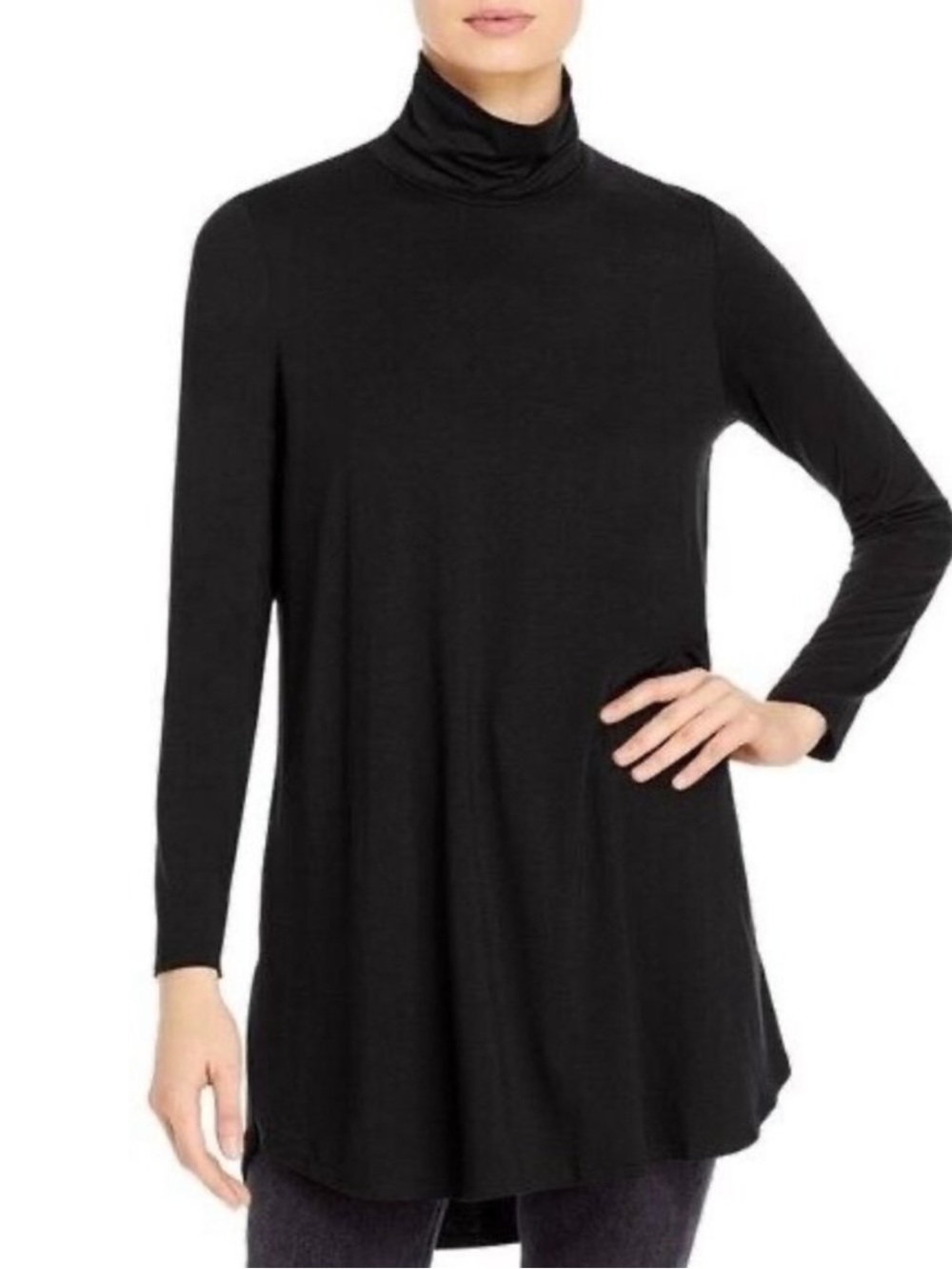 Eileen Fisher | Tencel Turtleneck Long Sleeve Sweater